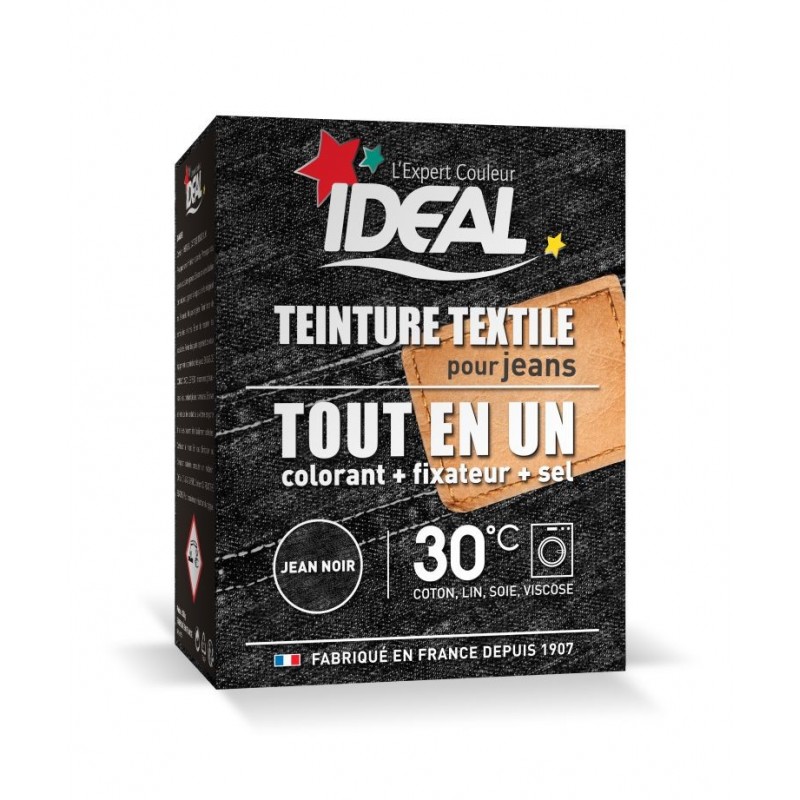 IDEAL Teinture Liquide textile Maxi - Pour 27 jeans - Noir - Cdiscount Au  quotidien